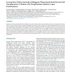 A Long-Term Follow-Up Study of Allogeneic Mesenchymal StemStromal Cell A Long-Term Follow-Up Study of Allogeneic Mesenchymal Stem/Stromal Cell Transplantation in Patients with Drug-Resistant Systemic Lupus Erythematosus